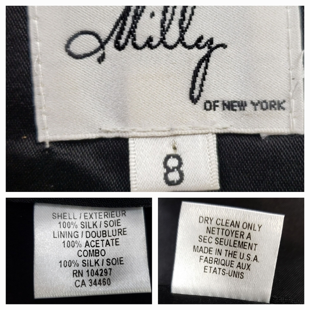 Milly Silk Strapless Cocktail Mini Dress - Picture 13 of 13